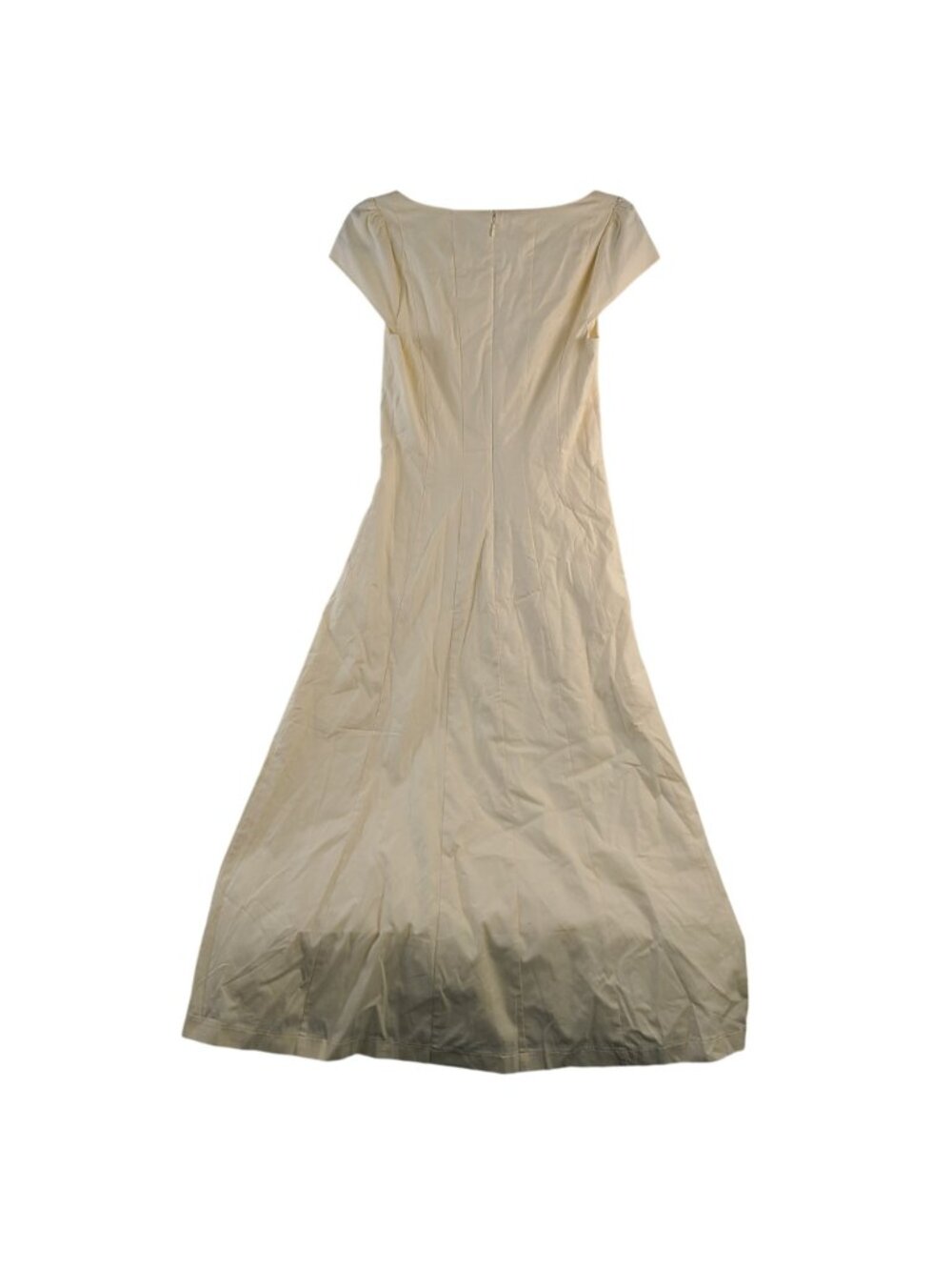 NEW Reformation Harlie Dress Sugar White Cap Sleeve A-Line Gown Size 4 - Picture 9 of 9